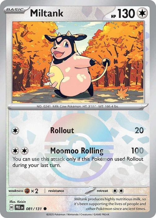 Miltank (081/131) (Poke Ball Pattern) [Scarlet & Violet: Prismatic Evolutions] - for just $0.10! 