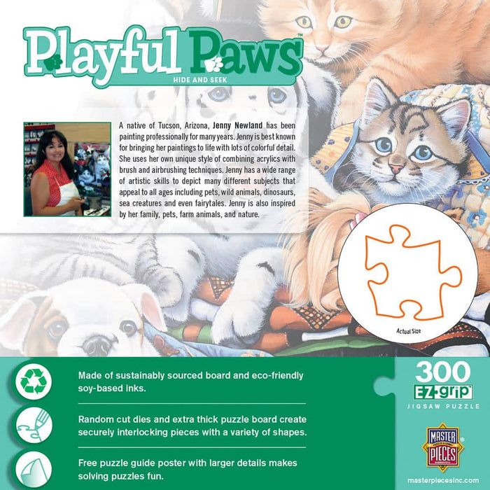 Playful Paws - Hide and Seek 300 Piece EZ Grip Jigsaw Puzzle - for just $14.99! 