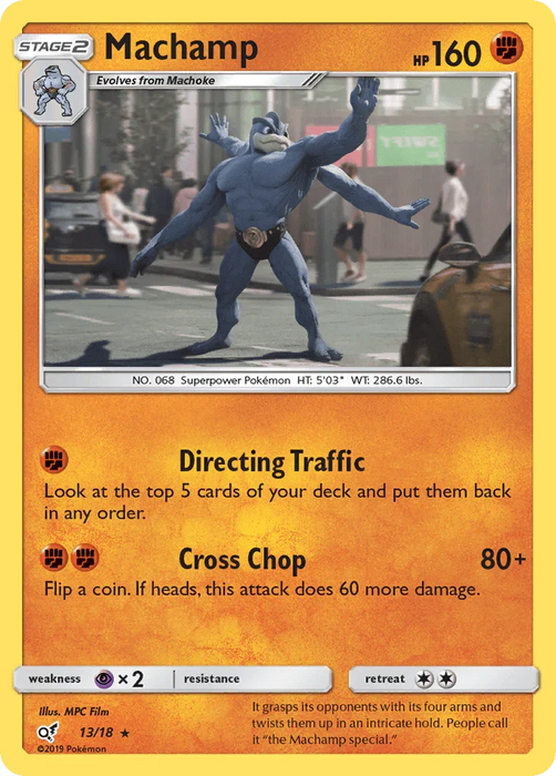 Machamp (13/18) [Sun & Moon: Detective Pikachu] - for just $0.65! 