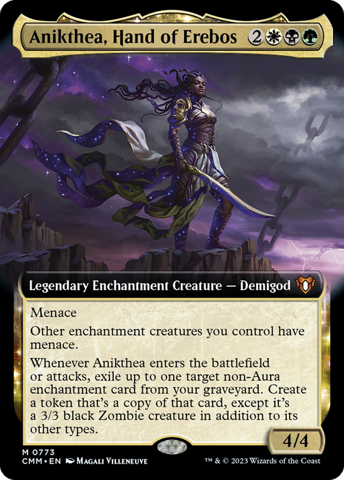 Anikthea, Hand of Erebos (CMM-773) - Commander Masters: (Extended Art, enchantment) - for just $2.79! 