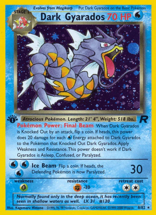 Dark Gyarados (8/82) [Team Rocket 1st Edition] - for just $91.55! 
