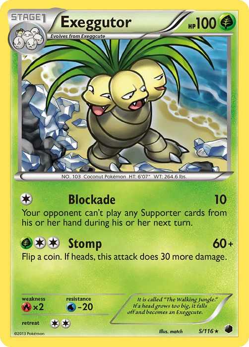 Exeggutor (5/116) [Black & White: Plasma Freeze] - for just $1.15! 