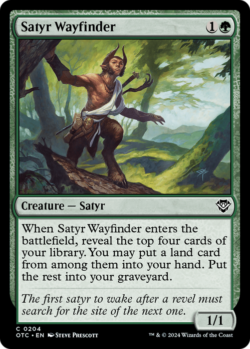 Satyr Wayfinder (OTC-204) - Outlaws of Thunder Junction Commander - for just $0.04! 