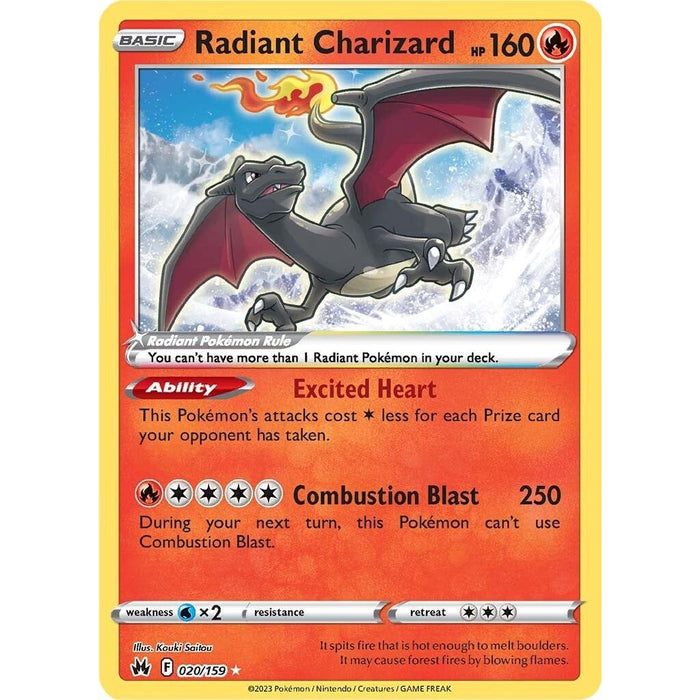 Radiant Charizard (020/159) [Sword & Shield: Crown Zenith] - Just $2.15! Shop now at Retro Gaming of Denver