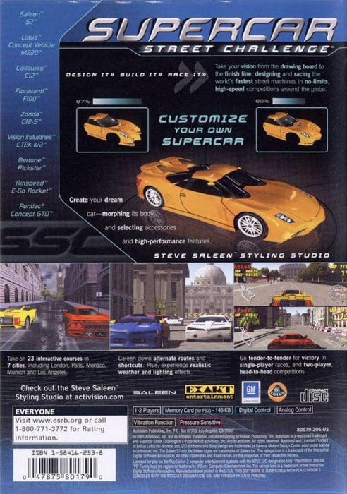 Supercar Street Challenge — PlayStation 2 (PS2) - for just $5.99! 