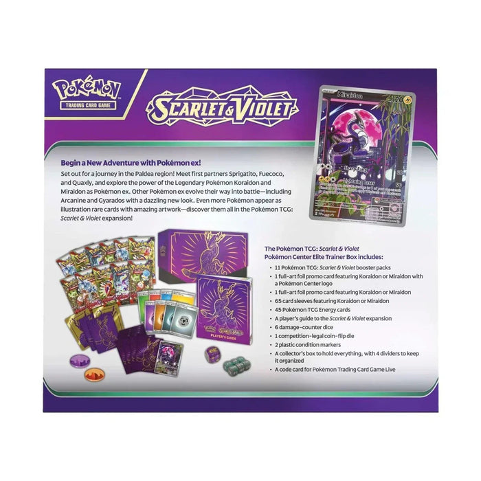 Scarlet & Violet - Elite Trainer Box (Miraidon) (Pokemon Center Exclusive) - for just $350! 