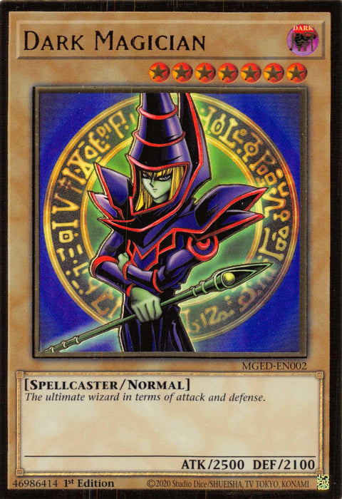 Dark Magician (Alternate Art) [MGED-EN002] Gold Rare - for just $1.05! 