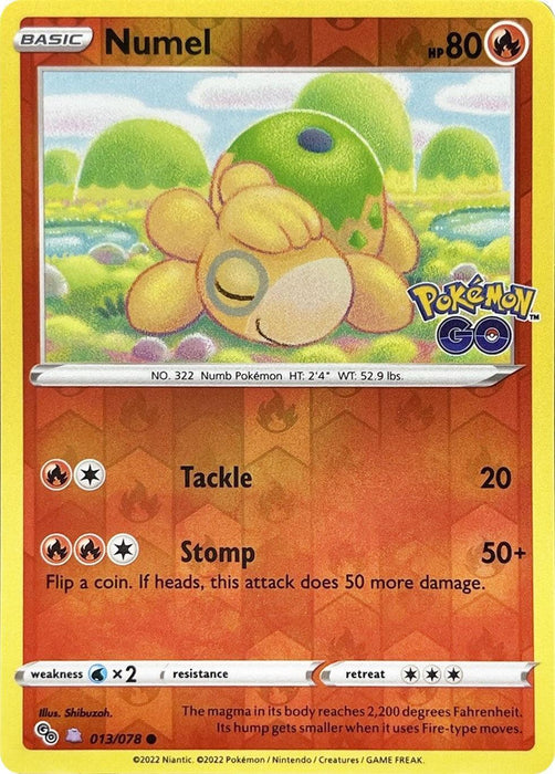 Numel (013/078) (Peelable Ditto) [Pokémon GO] - for just $8.10! 