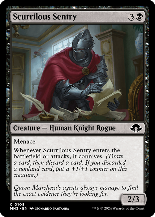 Scurrilous Sentry [Modern Horizons 3] - Just $0.10! Shop now at Retro Gaming of Denver