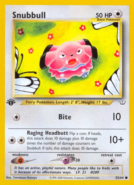 Snubbull (55/64) [Neo Revelation 1st Edition] - for just $0.40! 