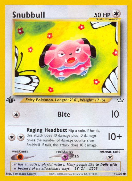 Snubbull (55/64) [Neo Revelation 1st Edition] - Just $0.35! Shop now at Retro Gaming of Denver