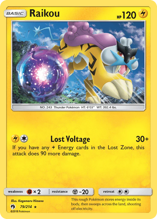 Raikou (79/214) [Sun & Moon: Lost Thunder] - for just $0.55! 