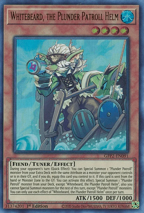 Whitebeard, the Plunder Patroll Helm [GFP2-EN091] Ultra Rare - for just $0.25! 