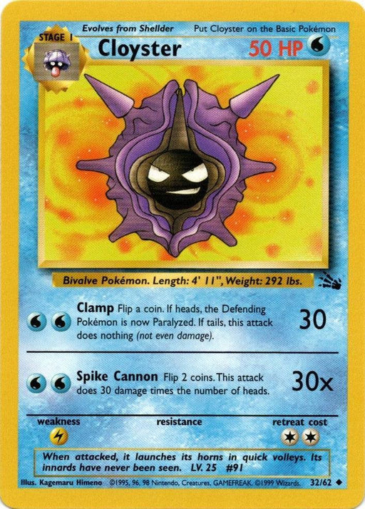 Cloyster (32/62) [Fossil Unlimited] - for just $0.45! 
