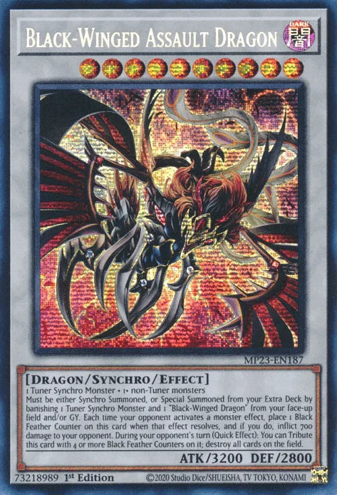 Black-Winged Assault Dragon [MP23-EN187] Prismatic Secret Rare - for just $0.65! 