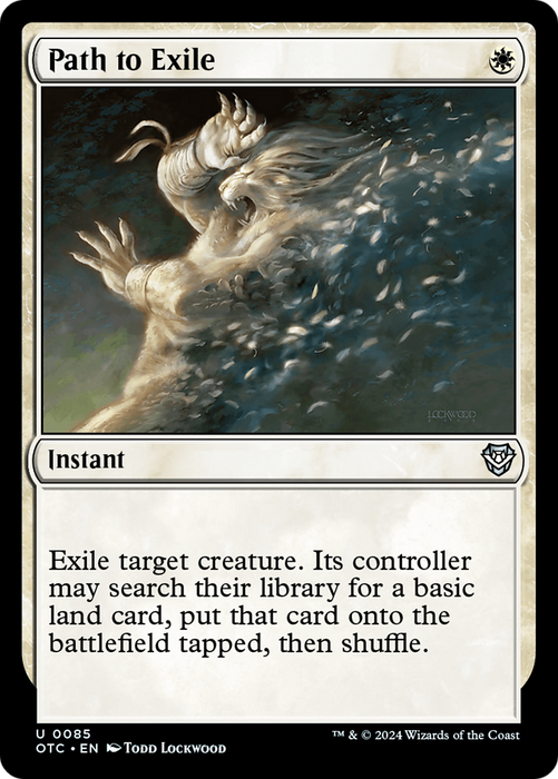 Path to Exile (OTC-085) - Outlaws of Thunder Junction Commander - for just $1.01! 