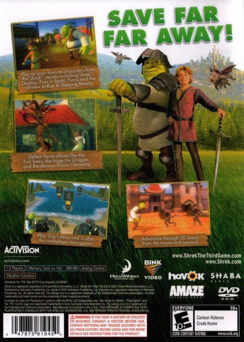 Shrek the Third – PlayStation 2 (PS2) - for just $6.99! 