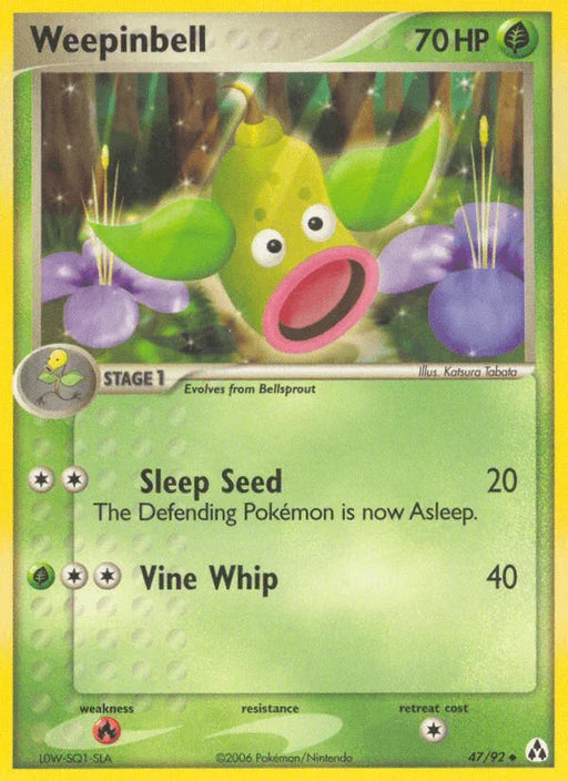 Weepinbell (47/92) [EX: Legend Maker] - for just $0.20! 