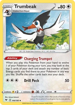 Trumbeak (144/185) [Sword & Shield: Vivid Voltage] - for just $0.10! 