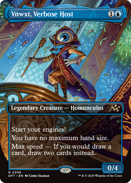 Vnwxt, Verbose Host (DFT-356) - Aetherdrift (Borderless) Foil - for just $1.02! 