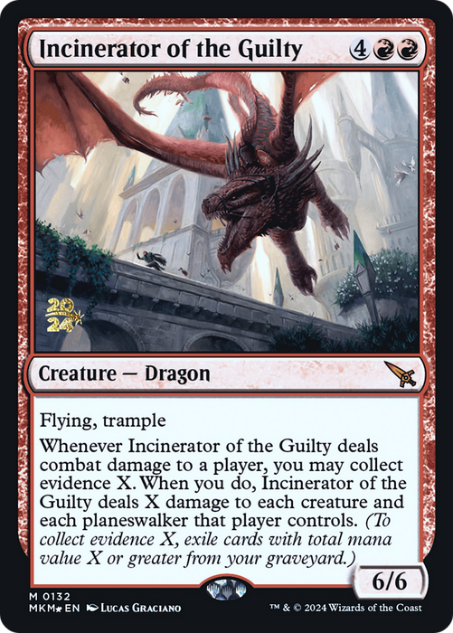 Incinerator of the Guilty (PRE-132) - Murders at Karlov Manor Promos Foil - for just $1.10! 