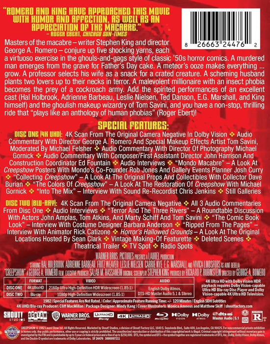Creepshow (1982) - Limited Edition Steelbook (4K Ultra HD + Blu-ray) - for just $36.99! 
