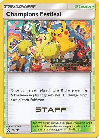 Champions Festival (SM148) (2018 Staff) [Sun & Moon: Black Star Promos] - for just $102! 