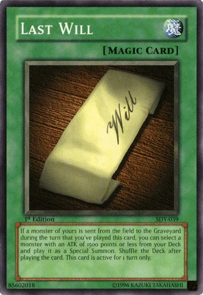 Last Will [SDY-039] Common - for just $0.85! 
