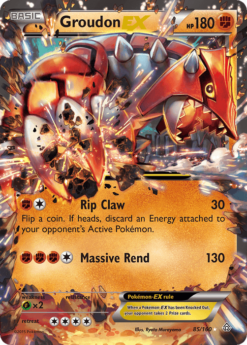Groudon EX (85/160) [XY: Primal Clash] - for just $4.30! 