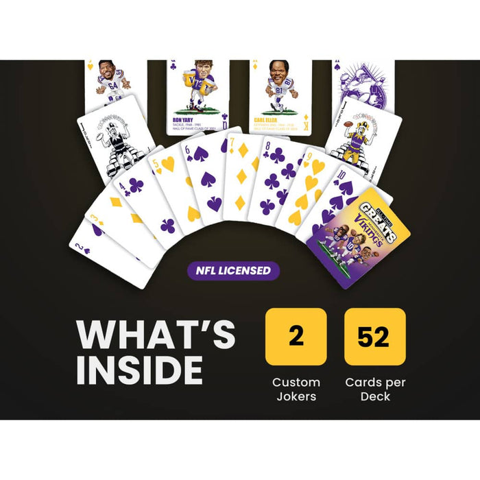 Minnesota Vikings All-Time Greats Playing Cards - 54 Card Deck - for just $9.99! 
