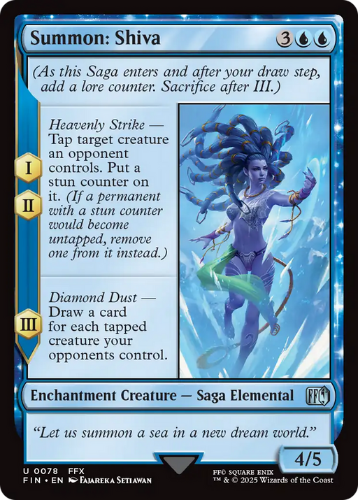 Summon: Shiva (FIN-078) - FINAL FANTASY: (enchantment) Foil - for just $0.08! 