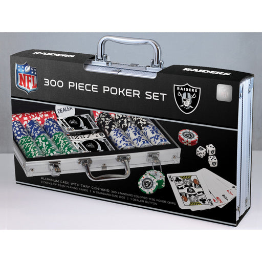 Las Vegas Raiders 300 Piece Poker Set - Just $124.99! Shop now at Retro Gaming of Denver