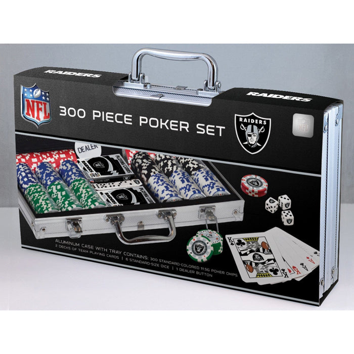 Las Vegas Raiders 300 Piece Poker Set - for just $124.99! 