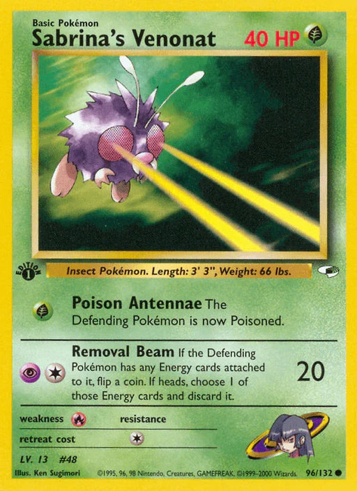 Sabrina's Venonat (96/132) [Gym Heroes 1st Edition] - for just $0.50! 