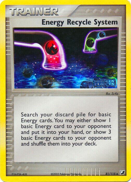 Energy Recycle System (81/115) (Stamped) [EX: Unseen Forces] - for just $1.50! 