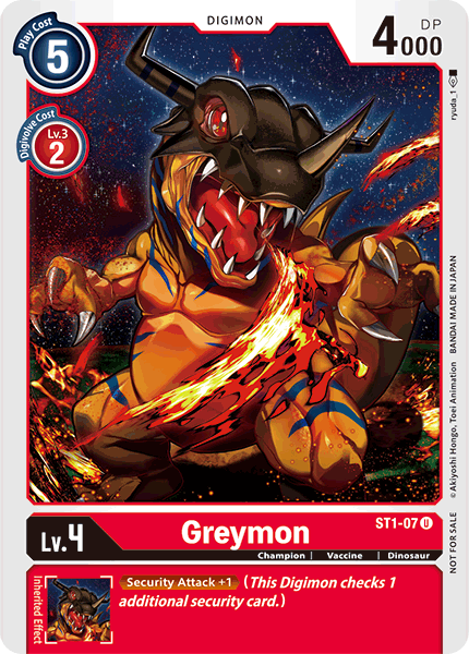 Greymon [ST1-07] (Alternate Art) [Starter Deck: Gaia Red] - Just $0.35! Shop now at Retro Gaming of Denver