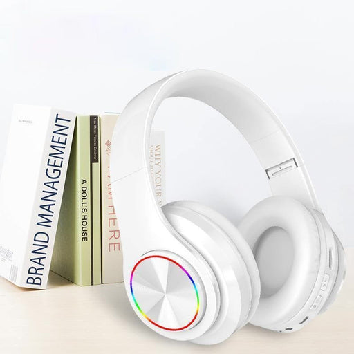 LED Wireless Bluetooth Headphones Gaming Headsets Sport Earphone With Support TF Card Colorful Breathing Lights - for just $47.08! 