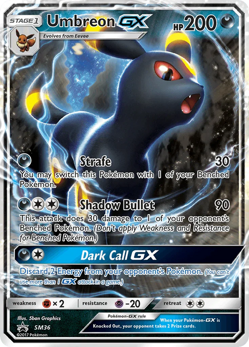 Umbreon GX (SM36) [Sun & Moon: Black Star Promos] - for just $22! 