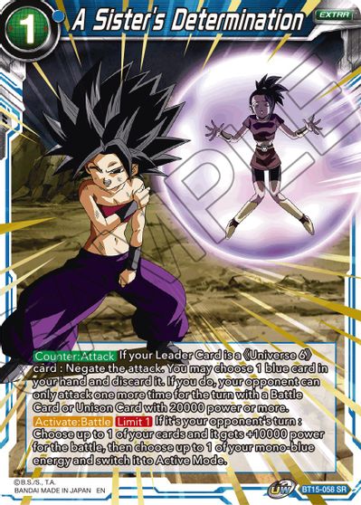 A Sister's Determination (BT15-058) [Saiyan Showdown] - for just $0.55! 