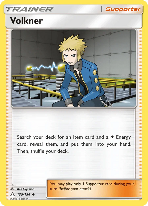Volkner (135/156) [Sun & Moon: Ultra Prism] - for just $0.20! 