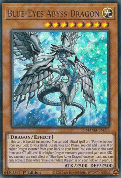 Blue-Eyes Abyss Dragon [MAMA-EN056] Ultra Rare - for just $0.15! 