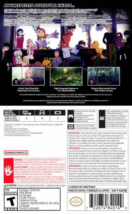 Digimon Survive – Nintendo Switch (NS) - for just $20.99! 