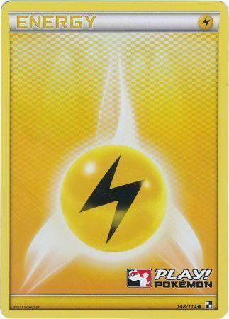 Lightning Energy (108/114) (Play Pokemon Promo) [Black & White: Base Set] - for just $1.30! 