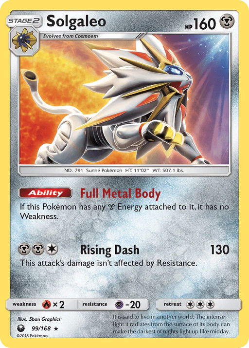 Solgaleo (99/168) [Sun & Moon: Celestial Storm] - for just $0.50! 