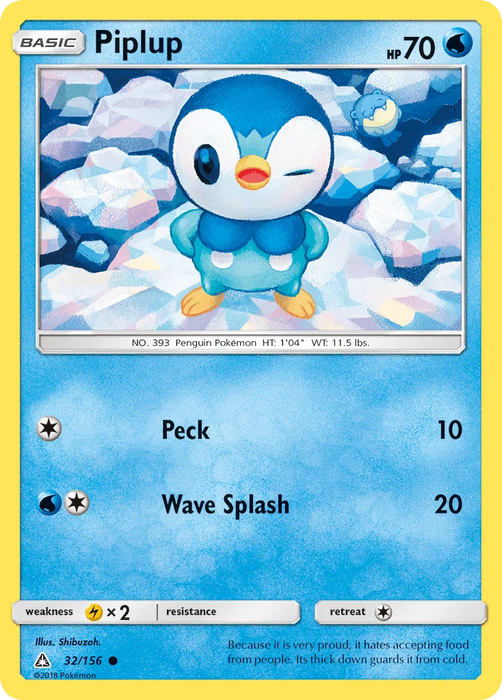 Piplup (32/156) [Sun & Moon: Ultra Prism] - for just $0.30! 