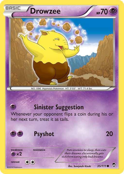 Drowzee (35/111) [XY: Furious Fists] - Just $0.05! Shop now at Retro Gaming of Denver