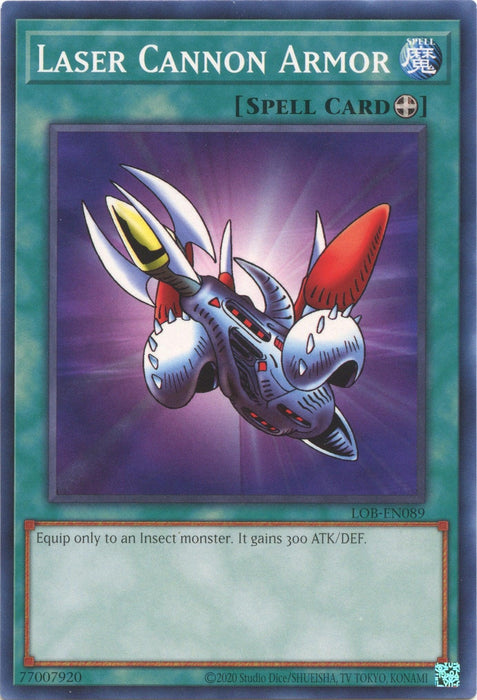 Laser Cannon Armor (25th Anniversary) [LOB-EN089] Common - for just $0.10! 