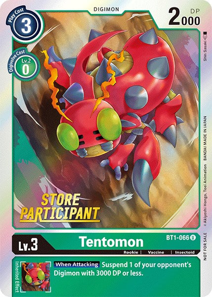 Tentomon [BT1-066] (Store Participant) [Release Special Booster Promos] - Just $0.09! Shop now at Retro Gaming of Denver