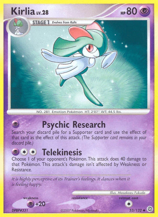 Kirlia (53/132) [Diamond & Pearl: Secret Wonders] - for just $0.70! 