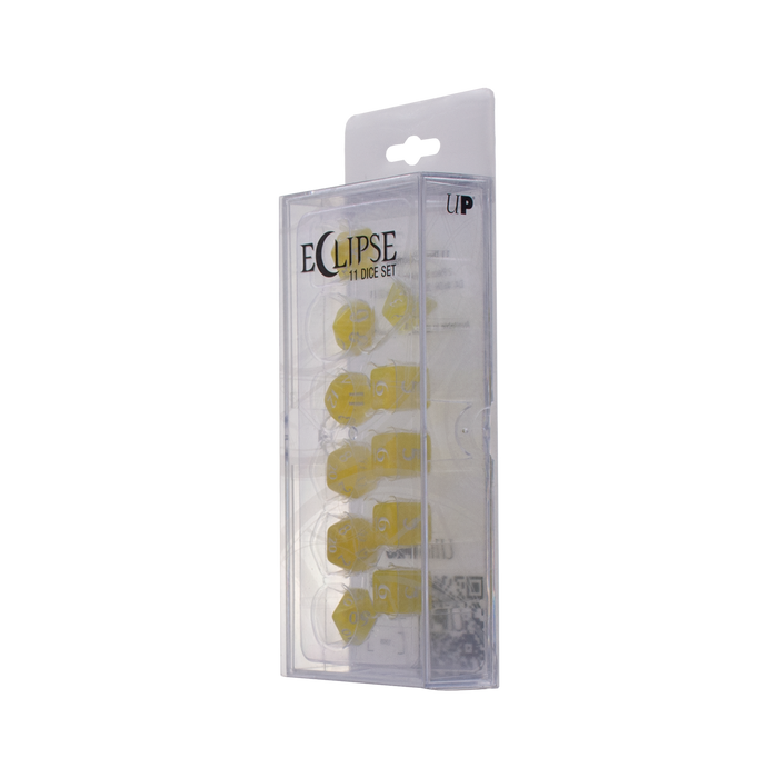 Ultra PRO: 11-Dice Set - Eclipse (Lemon Yellow) - Just $9.95! Shop now at Retro Gaming of Denver